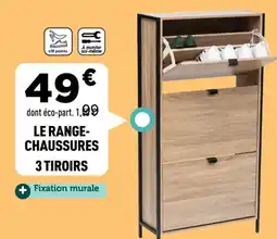 Centrakor Le range- chaussures 3 tiroirs offre