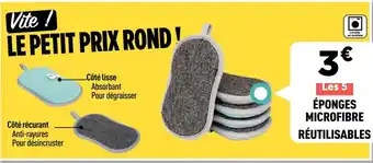 Centrakor Éponges microfibre réutilisables offre