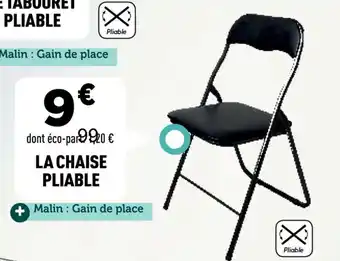 Centrakor La chaise pliable offre