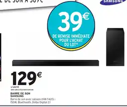 Intermarché Samsung Barre de son offre