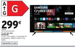 Intermarché SAMSUNG TV 43 4K UHD offre