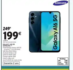 Intermarché Samsung Galaxy A16 5G offre
