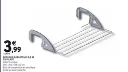 Intermarché FILPLAST SECHOIR RADIATEUR 2,8 M offre
