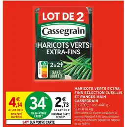 Intermarché CASSEGRAIN Haricots verts extra-fins offre
