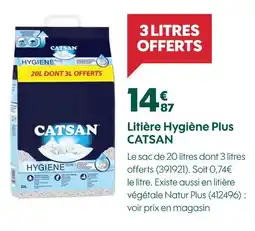 Truffaut CATSAN Litière Hygiène Plus offre