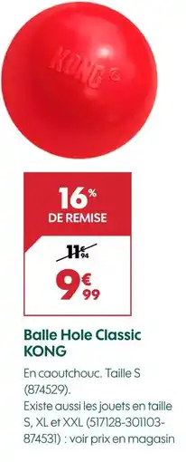 Truffaut KONG Balle Hole Classic offre