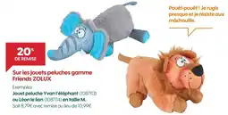 Truffaut ZOLUX Jouet peluche Yvan l'éléphant en taille M offre