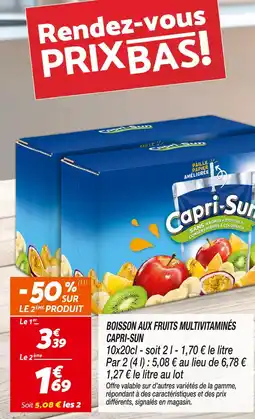 Netto CAPRI-SUN Boisson aux fruits multivitaminés offre