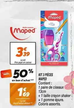 Netto Maped Kit 3 pièces offre