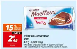 Netto NETTO Goûter Moelleux Au Cacao offre