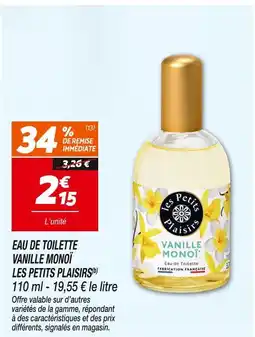 Netto LES PETITS PLAISIRS Eau de toilette Vanille Monoï offre