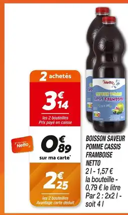 Netto Netto Boisson saveur pomme cassis framboise offre