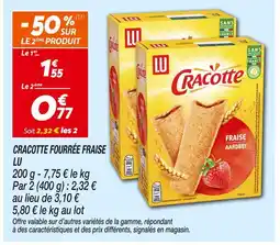 Netto LU Cracotte fourrée fraise offre