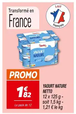Netto Netto Yaourt Nature offre