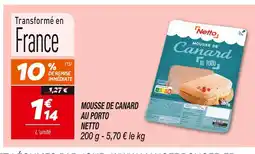 Netto Netto Mousse de canard au porto offre