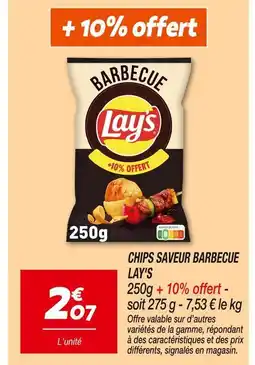 Netto Lay's Chips saveur barbecue offre