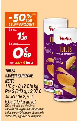 Netto NETTO Tuiles saveur barbecue offre
