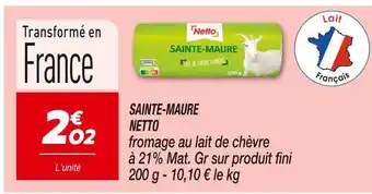 Netto Netto Sainte-maure offre