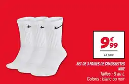 Netto NIKE Set de 3 paires de chaussettes offre