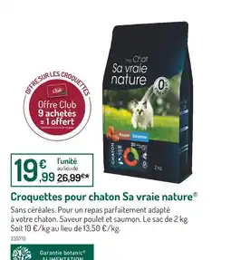 Botanic mon Chat Croquettes pour chaton Sa vraie nature offre