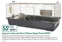 Botanic SAVIC Cage pour lapin nain Nero 3 Deluxe Happy Planet offre