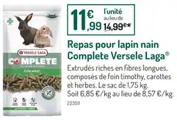 Botanic Versele Laga Repas pour lapin nain Complete offre