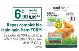 Botanic HamiFORM Repas complet bio lapin nain offre
