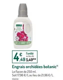 Botanic Botanic Engrais orchidées offre