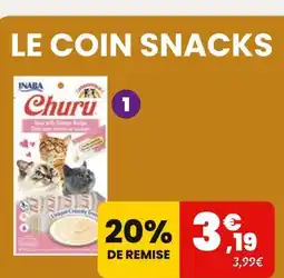 Animalis Inaba Sélection de snacks offre