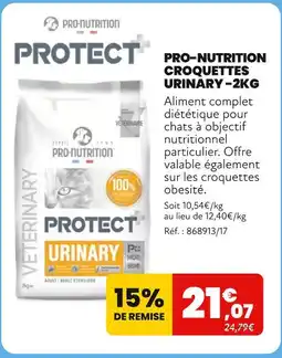 Animalis Pro-nutrition CROQUETTES URINARY offre