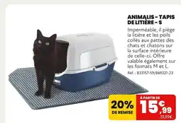 Animalis Animalis Tapis de litière - s offre
