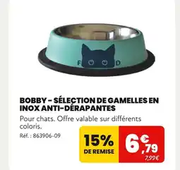 Animalis BOBBY Sélection de gamelles en inox anti-dérapantes offre