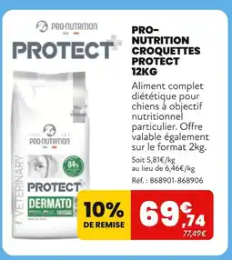 Animalis Pro-Nutrition Croquettes Protect 12kg offre