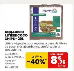 Animalis Aquadisio Litière coco chips offre