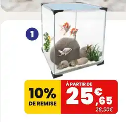 Animalis Nano aquarium cuve nue + couvercle - 10l offre