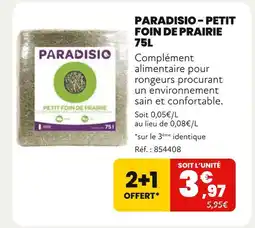 Animalis Paradisio Petit foin de prairie offre