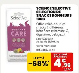 Animalis Science Selective Sélection de snacks rongeurs offre