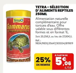 Animalis Tetra Sélection d’aliments reptiles offre