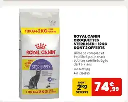 Animalis Royal Canin Croquettes Sterilised offre