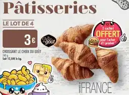 Match Croissant le choix du goût offre