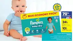 Carrefour Drive Pampers - couette maxi economy pack offre
