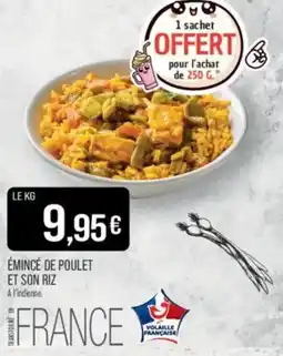 Match Émincé de poulet et son riz offre