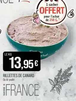 Match Rillettes de canard offre
