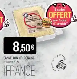 Match Cannelloni bolognaise offre