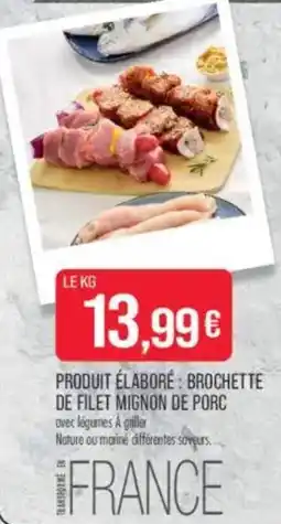 Match Produit élaboré brochette de filet mignon de porc offre