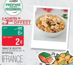 Match Taboulé de crevettes offre