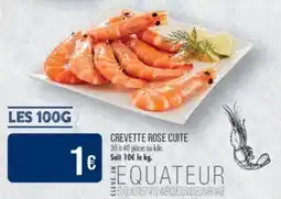 Match Crevette rose cuite offre