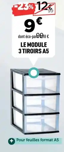 Centrakor Le module 3 tiroirs a5 offre