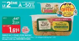 Match Taboulé aux 5 légumes pierre martinet offre