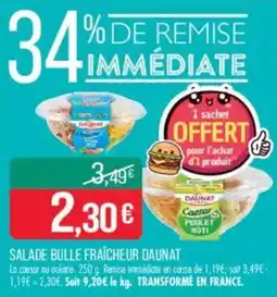 Match Salade bulle fraîcheur daunat offre